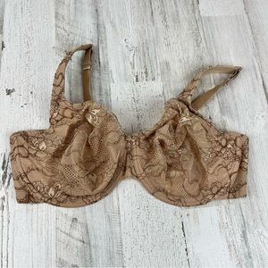 Cacique Lace Underwire Bra in Beige